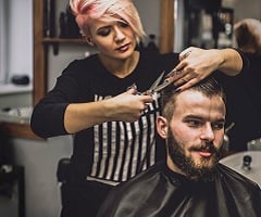 Antifläckar frisöruniformer för kvinnor och män